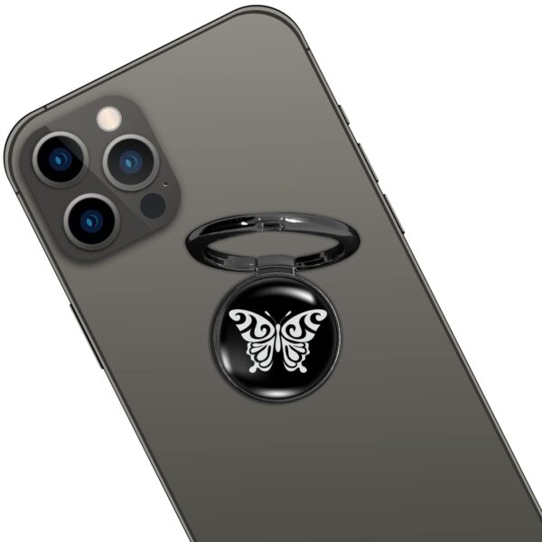 Swap-n-Snap 360° Holo-Ring Metallic Mobile Phone Ring Holder Grip and Stand with Changeable Logo Magnet - Princess & Girly
