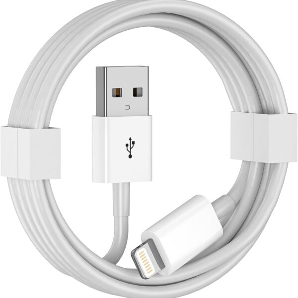 RODMED Fast iPhone Charger Cable, Apple Lightning to USB Cable Cord, 2.4A Fast Charging, Apple Phone Long Chargers for iPhone 14/13/12/11/ X/XS/XR/8/7/6/SE Plus Pro Max Mini
