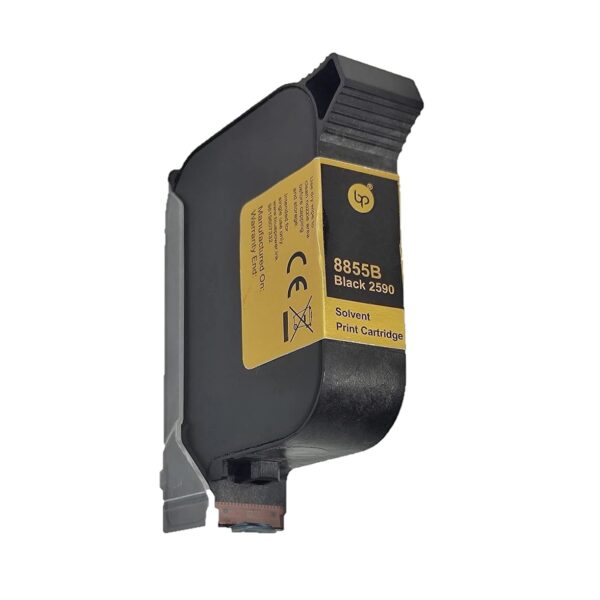 Blue Power Premium Gold 8855B Inkjet Printer Cartridge (2590 Solvent Print Cartridge) Black Ink Cartridge12MM