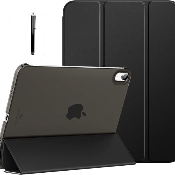 ProElite Cover for Apple iPad (A16) 11th/10th Generation (2025/2022) Cover Case, Transparent Smart case for iPad 11th/10th Gen (Supports Auto Sleep Wake) with Stylus Pen, Black