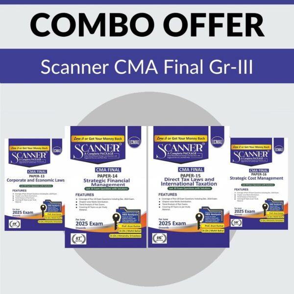 CMA Final Group 3 Combo | Scanner | Applicable for June 2025 Exam