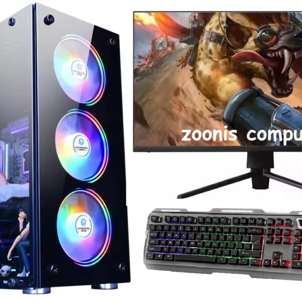 Zoonis Gaming & Editing Desktop Computer Complete Set, i7-4th Genrastion, 16GB DDR-4,Ram,1TB SSD, WiFi, 22" Full HD Framless Extra Slim HD Monitor, 4GB Gt-730Graphics Card,Windows-10
