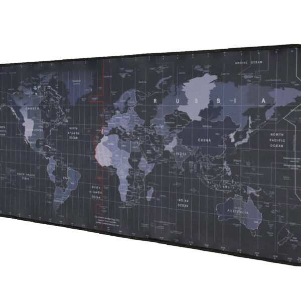 Seagull flight of fashion Large Extended XXL Gaming Mouse Pad with Non-Slip Rubber Base, Stitched Embroidery Edge Mouse Mat for Laptop, Computer and Desk -90 x 40 x 0.3 CM - World Map