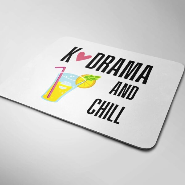K-Drama Obsessed Mousepad - Non-Slip Base with Famous Korean Drama Quotes Print for Office and Gaming Use - K-Drama & Chill