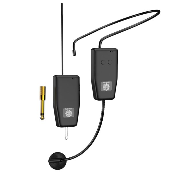 DIGIMORE Wireless Microphone System 2.4G Wireless Headset Mic Ideal for Speakers, Voice Amplifier, PA System, Teachers, Tour Guides, Fitness Instructors, Meetings and Many More (D-342)