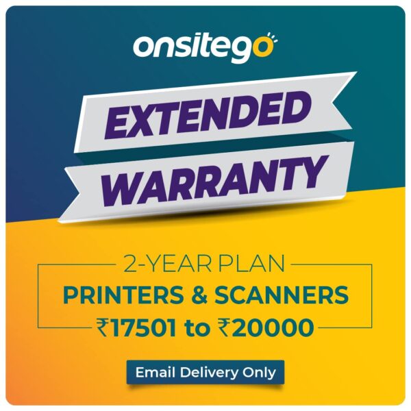 Onsitego 2 Year Extended Warranty for Printers & Scanners from Rs. 17501-20000 (Email Delivery - No Physical Kit)