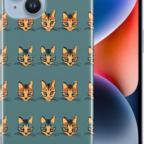 Cute Cyprus Kitten CAT Feline Pattern #A2#4 Polycarbonate Phone CASE Cover for Apple iPhone 14