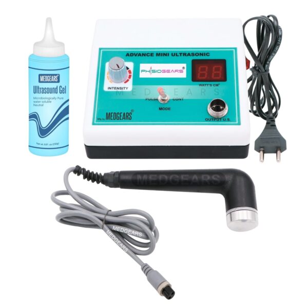 Physiogears New Professional AC Ultrasonic Therapy Machine UST Physiotherapy Ultrasound Massager for Pain Relief Ultrasound Machine Portable, Off-white