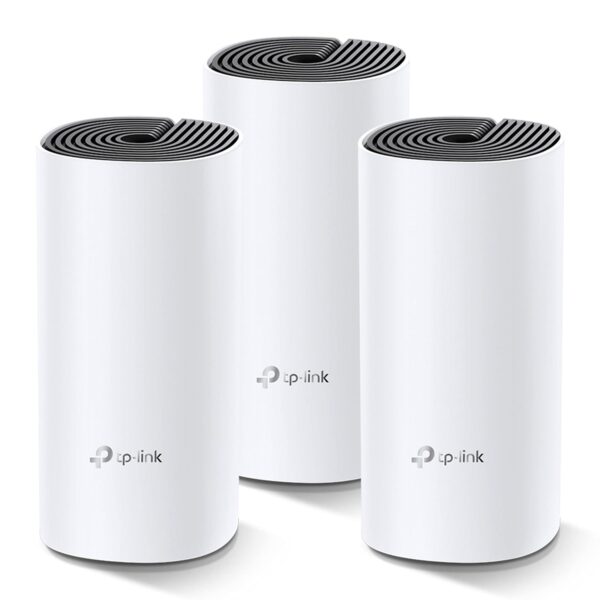 TP-Link Deco M4 Whole Home Mesh Wi-Fi System, Seamless Roaming and Speedy (Ac1200), Dual_Band, Work with Amazon Echo/Alexa, Router and Wi-Fi Booster, Parent Control Router, Pack of 3