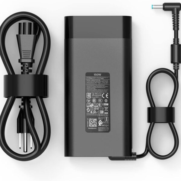 150W AC Charger Fit for Original HP Zbook 15 16 17 15u 15v G3 G4 G5 G6 G7 G8 G9 ZBook Studio G4 G5 G7 G8 G9 Victus 15 OMEN by 15 17 Pavilion Gaming 15 17 TPN-CA11 TPN-DA09 Laptop Power Adapter Supply