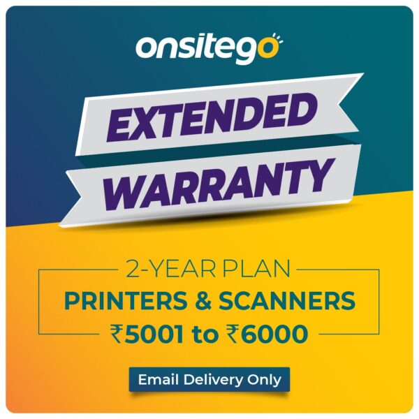 Onsitego 2 Year Extended Warranty for Printers & Scanners from Rs. 5001-6000 (Email Delivery - No Physical Kit)