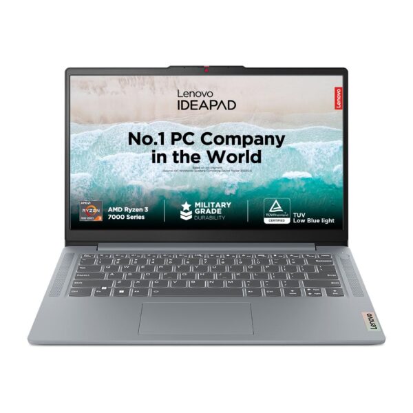 Lenovo IdeaPad Slim 3 AMD Ryzen 3 7320U 14" FHD Thin and Light Laptop (8 GB/512GB SDD/Windows 11 Home/Office Home & Student 2021/1Yr ADP Free/Arctic Grey/1.37Kg), 82XN006JIN