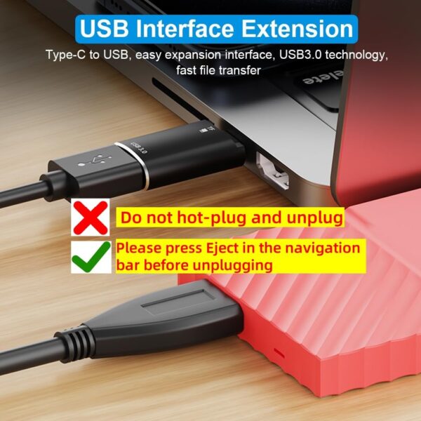 Verilux® OTG Type C to USB Card Reader 2 in 1 TF SD Card Reader Type C to USB 3.0 Adapter for iPhone 15 Memory Card Adapter High Speed USB 3.0 Adapter for iPhone 15, Samsung, Xiaomi, Huawei P40