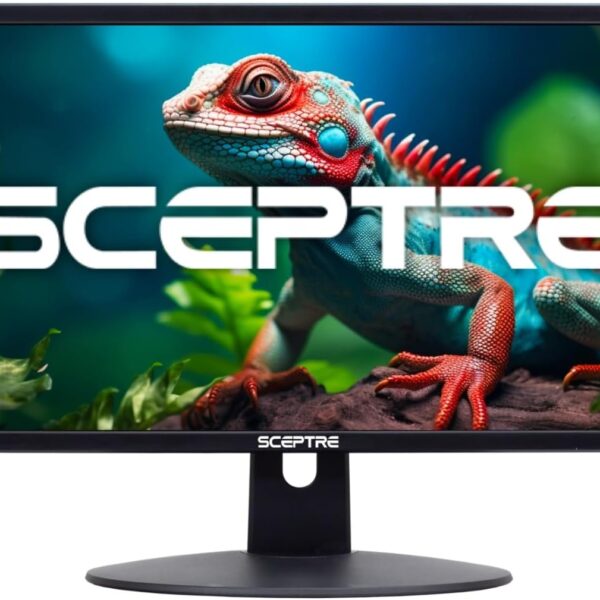 Sceptre 20" 1600x900 75Hz Ultra Thin LED Monitor 2x HDMI VGA Built-in Speakers, Machine Black Wide Viewing Angle 170° (Horizontal) / 160° (Vertical)
