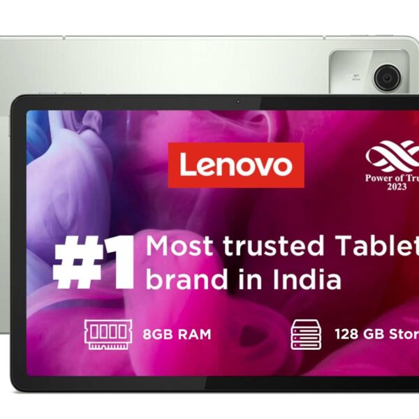 Lenovo Tab M11|8 Gb Ram,128 Gb ROM|11 Inch,90 Hz,72% Ntsc,400 Nits Fhd Display|Wi-Fi Only|Micro Sd Support Upto 1 Tb|Quad Speakers with Dolby Atmos|Octa-Core Processor|13 Mp Rear Camera,Green