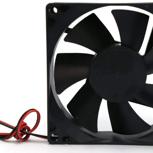 Electronicspices DC 12V Cooling Fan for PC Case CPU Cooler Radiator WITH (JST CONNECTOR) (BLACK)