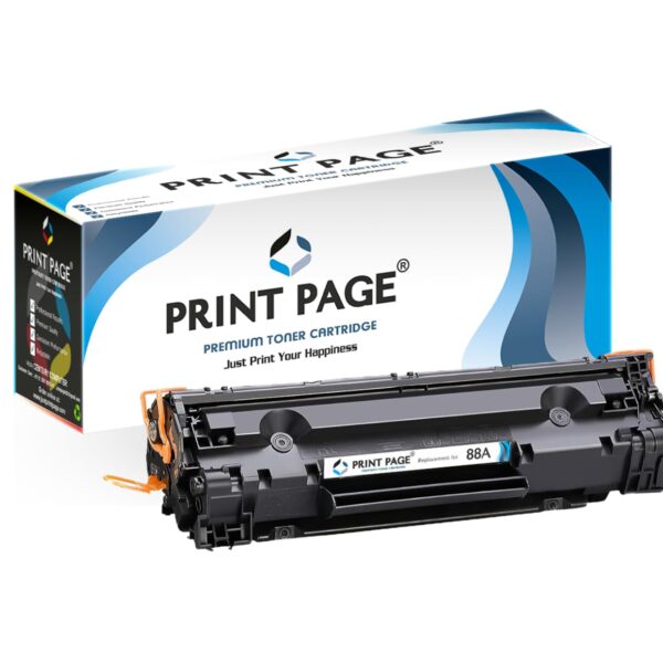 Print Page 88A Toner Cartridge Compatible for LJ Printer P1007, P1106, P1108, P1008, M1213nf MFP, M1136 MFP, M126nw MFP, M1218nfs, M128fw MFP, M128fn MFP, M226DW and M226DN (1 pcs)