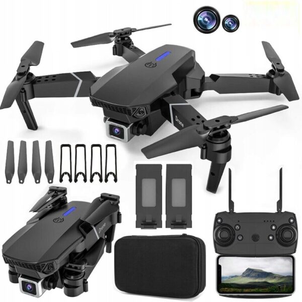 K2D2 Drone 90° Adjustable 4K FPV,APP control,40min Flight Time,Indoor Obstacle Avoidance,Optical Flow Positioning,Gesture Photography,360° Flip,Eyond-Range Loss Alert. (Multicolor)