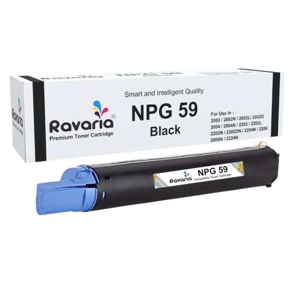 Ravaria NPG 59 Toner Cartridge Compatible for Canon Printers IR 2002, 2002N, 2002L, 2002G, 2004, 2004N, 2202, 2202L, 2202N, 2202Dn, 2204N, 2206, 2006N, 2224N Printer (NPG 59 Toner Pack of 1)