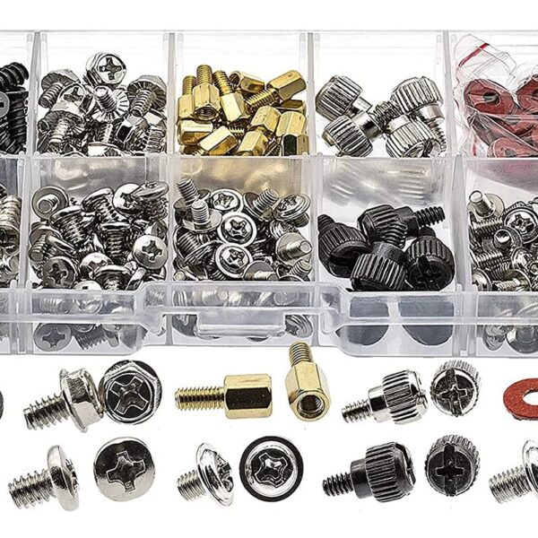 Rpi shop - 179 pcs Assorted Screw Kit For PC Computer Screw, Standoffs, Screws for Hard Drive, Computer Case, Motherboard, Fan Power Graphics