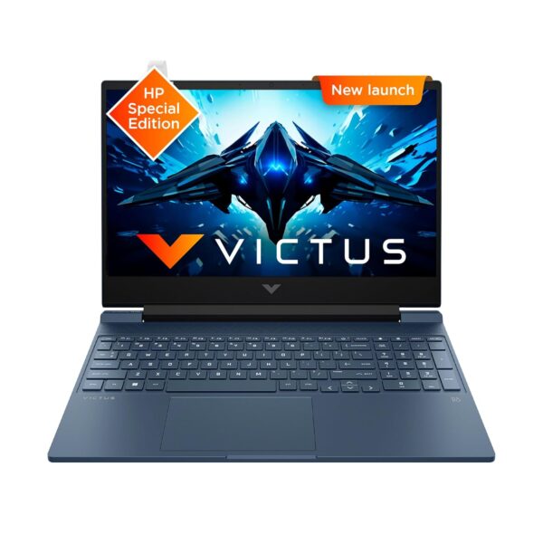 HP Victus, 12th Gen Intel Core i7-12650H,NVIDIA RTX 3050, 16GB DDR4, 512GB SSD (Win11, Office21, Blue,2.3kg) 144Hz, 9MS, IPS, 15.6-inch(39.6cm), Flicker-Free Gaming Laptop, Enhanced Cooling, fa1382TX