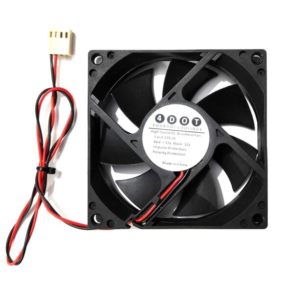 Fourdot 80mm 3Inch Axial Cabinet Cooling Fan Model 8025 12V DC (With Motherboard Connector)