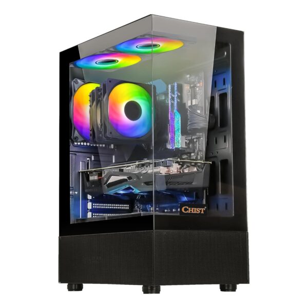 CHIST I7 Gaming Pc (Core i7-4790 Processor/16GB Ram/GT 730 DDR5 4GB Graphic Card/1 TB SSD/Gaming Cabinet/WiFi-Bluetooth/Windows 10)