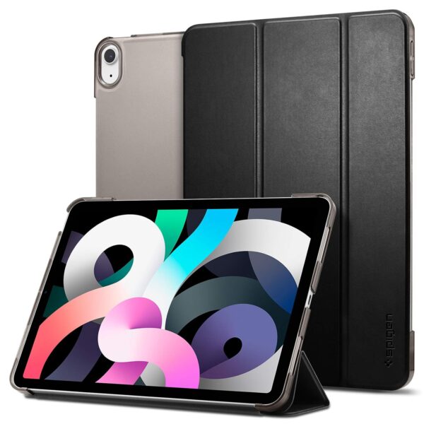 Spigen Smart Fold for iPad Air 11 inch M3/M2 (2025/2024) / iPad Air 10.9inch 5th/4th Gen (2022/2020) Full Cover Folio Case with Trifold Stand - Black
