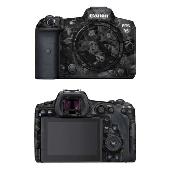 Capes India Camera Skin Cover Compatible with Canon EOS R5| Not a Case | Protective Film (Design - Forged Carbon)