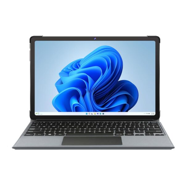 IRA Duo Book 1 with Keyboard - 11 Inch 2K Display, Intel Celeron N4500, 8GB RAM, 256GB SSD, Windows 11, Dual Stereo Speakers & Accessories (Charging Adapter, USB Cable, and USB OTG)