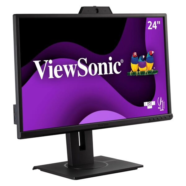 ViewSonic (from USA)-VG2440V 60.96 Cm (24") Full HD Webcam IPS Professional Monitor with Dual Speakers, Webcam, Hight Adjustable, USB Hub, DP, HDMI, VGA, Srgb104%, Display Manager