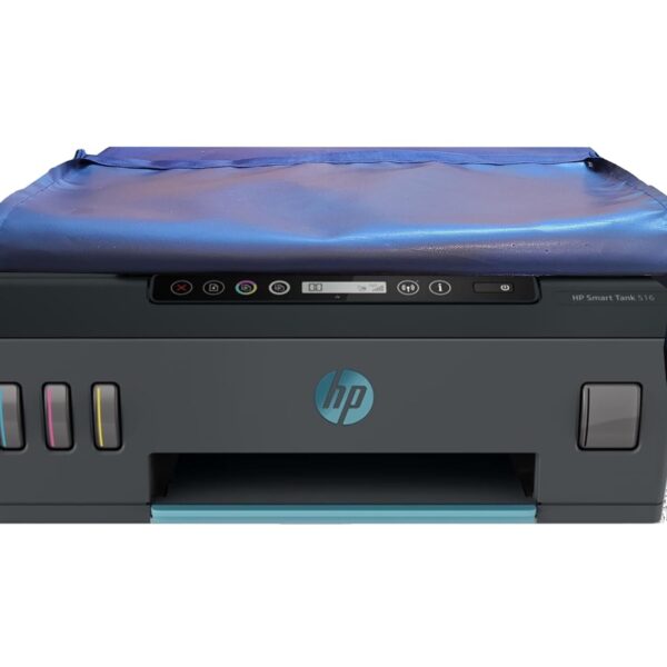 Protectio Chain Printer Cover for HP Smart Tank 516 Wireless All-in-One, Blue, Front and Back Zippers, Dustproof, Washable/Premium/Chain Printer Cover 1st time.