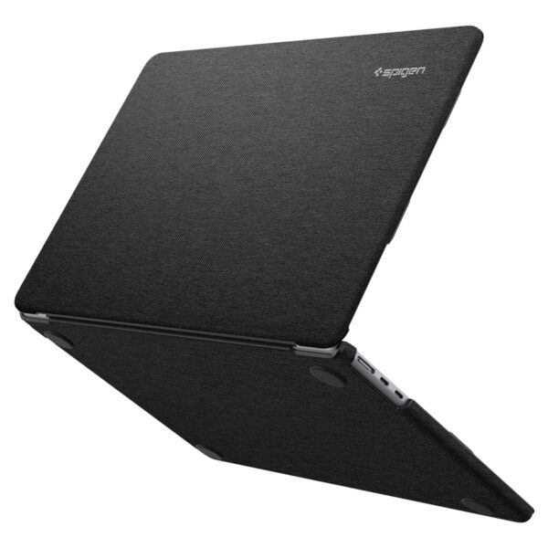 Spigen Urban Fit for MacBook Air 13 inch Case with The New M4 (2025) and M3/M2 (2024/2022) Premium Scratch Resistant Hard Shell Case - Black