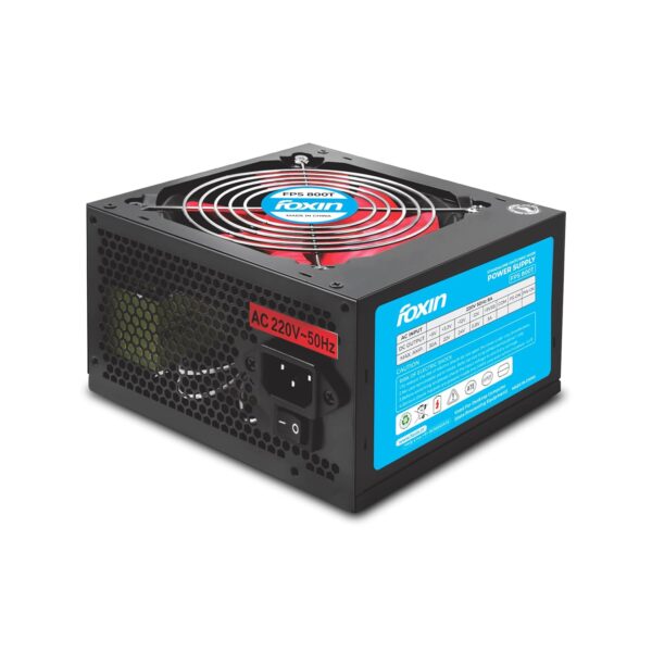 FOXIN FPS 800T SMPS - 12 Volt DC Power Supply | Stable Power Output | Noise & Power Efficient | Multiple Protection System | BIS Certified | for Gaming Power Supply | Desktop PC | Server
