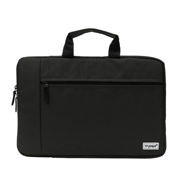 Yumin Polyester Laptop Sleeve Cover Bag Case Pouch 16 inch for MacBook HP Dell Lenovo Surface Pro Asus Acer Ultrabooks for Men Women with Handle (Black)