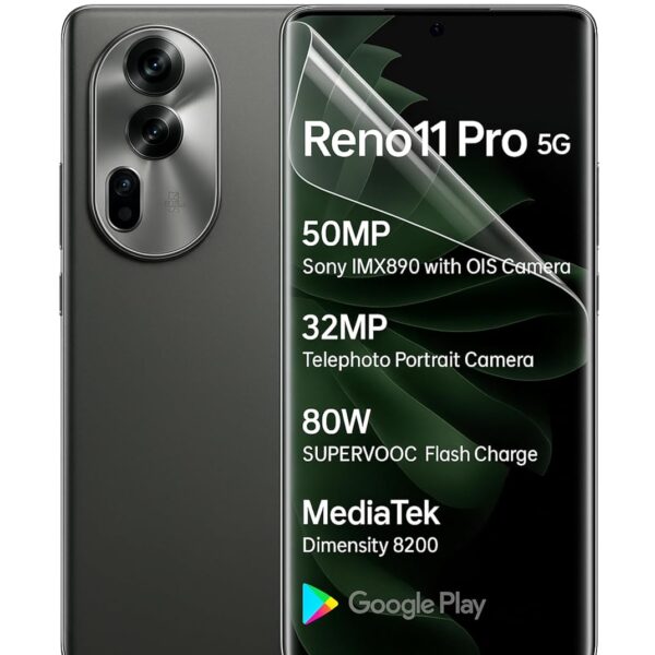 WRAPART Hydrogel Screen Protector for OPPO RENO 11 PRO – Edge-to-Edge Full Coverage, Ultra Clear, Self-Healing, Case Friendly – Pack of 1