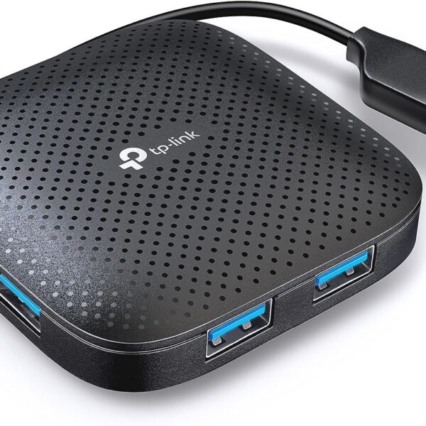 TP-Link UH400 USB 3.0 4-Port Portable Data Hub for Mac, iMac, MacBook Pro Air, Ultrabooks, Tablet, Laptop and Any PC, Windows, Mac OS X and Linux Systems- Black