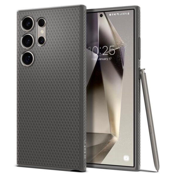 Spigen Liquid Air for Samsung Galaxy S24 Ultra Case, Galaxy S24 Ultra Back Cover (2024) - Marble Gray