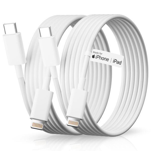 USB Type C to Lightning Cable 27W, 1m [MFi Certified + 2 YEARS WARRANTY*] iPhone Fast Charger Cable USB-C Power Delivery Cord for iPad & iPhone 14/13/12/11/XS/XR/X/8/Plus, Mini, Pro, Max Series, 1 Pc