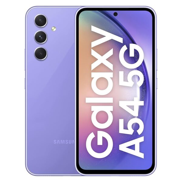 Samsung Galaxy A54 5G (Awesome Violet, 8GB, 256GB Storage) | 50 MP No Shake Cam (OIS) | IP67 | Gorilla Glass 5 | Voice Focus | Without Charger