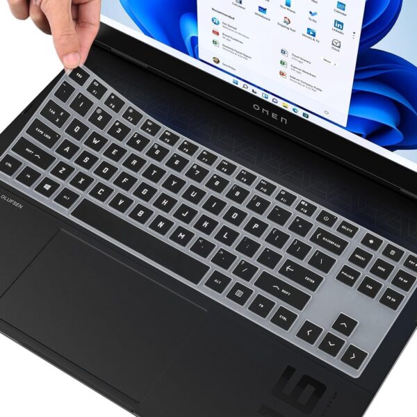RAYA Keyboard Cover for HP OMEN 15, HP OMEN 16 & HP OMEN 17 Gaming Laptops (Black)