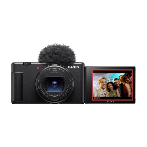 Sony Digital Camera ZV-1M2 for Content Creators with 18-50mm Wide-Angle Zoom Lens | Compact Camera with Strong Image Stabilisation | Accurate Autofocus | Cinematic Vlog Setting - Black