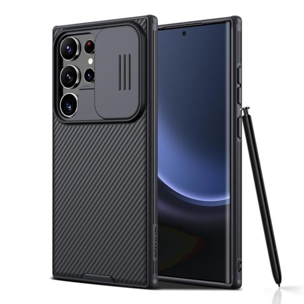 Nillkin Polycarbonate Galaxy S24 Ultra Case,Camshield Pro for Samsung Galaxy S24 Ultra Case with Slide Camera Cover,S24 Ultra 5G Slim Case Phone Case 2024 6.8'' (Black)