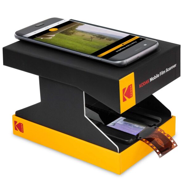 Kodak KODAK Mobile Film Scanner â‚¬â€œ Scan & Save Old 35mm Films & Slides w/Your Smartphone Camera â‚¬â€œ Portable, Collapsible Scanner w/Built-in LED Light & Free Mobile App for Scanning, Editin