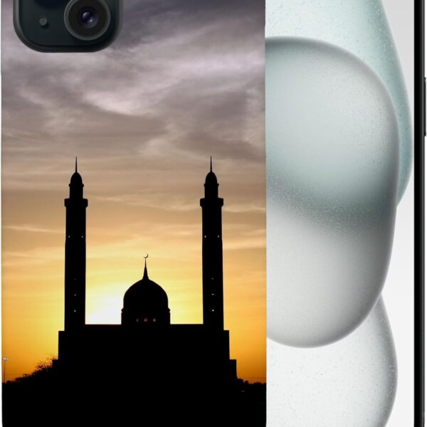 TAJ Mahal Jewel Muslim Art India Phone CASE Cover for Apple iPhone 15 Plus Multicolor