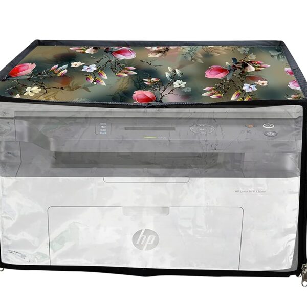 HomeStore-YEP Printer Cover Compatible For HP MFP 138fnw All-in-One Laser Printer with Zipper for Dust Protection (Green)