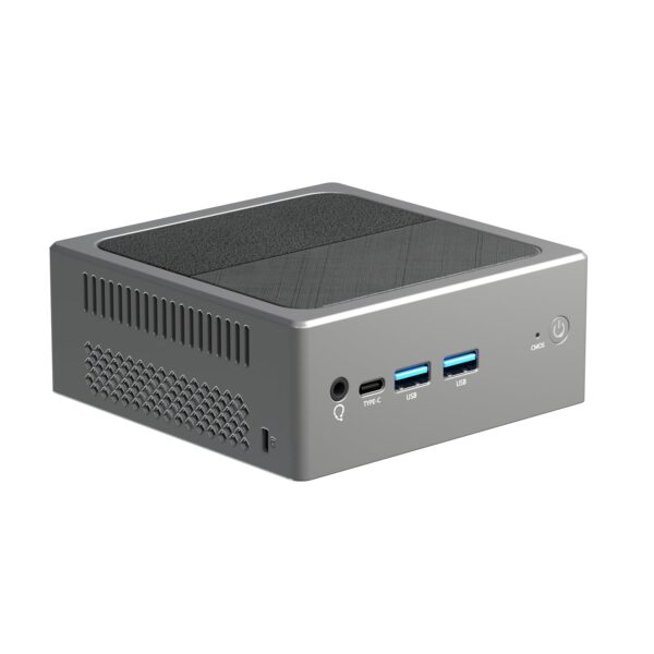 SKULLSAINTS Carbon Mini PC: DDR5, 12th Gen N100, Win 11 Pro, Dual 2.5 Gbps LAN, Triple Display 4K 2*HDMI+Type-C, Dual-Band WiFi & Bluetooth, M.2 NVMe & 2.5" SATA Support, USB 3.2 (512, GB, 16, GB)