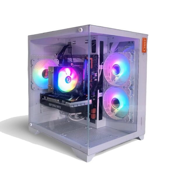 CHIST Gaming PC, 9th Gen Core i5-9400 6 Core 6Threats, 32GB RAM, 1TB NVMe SSD, RTX 3050 6GB GDDR6, Wi-Fi, Windows 11 Pro (White)