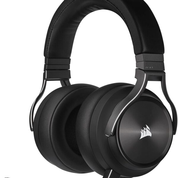 CORSAIR VIRTUOSO RGB WIRELESS XT Multiplatform Gaming Headset With Bluetooth - Dolby Atmos - Broadcast Quality Microphone - iCUE Compatible- PC, Mac, PS5, PS4, Nintendo Switch, Mobile - Black