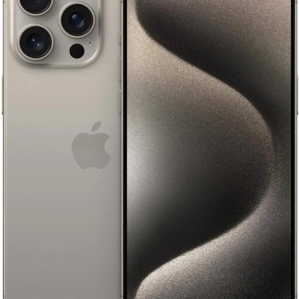 Apple iPhone 15 Pro Max, 1TB, Natural Titanium - AT&T (Renewed)
